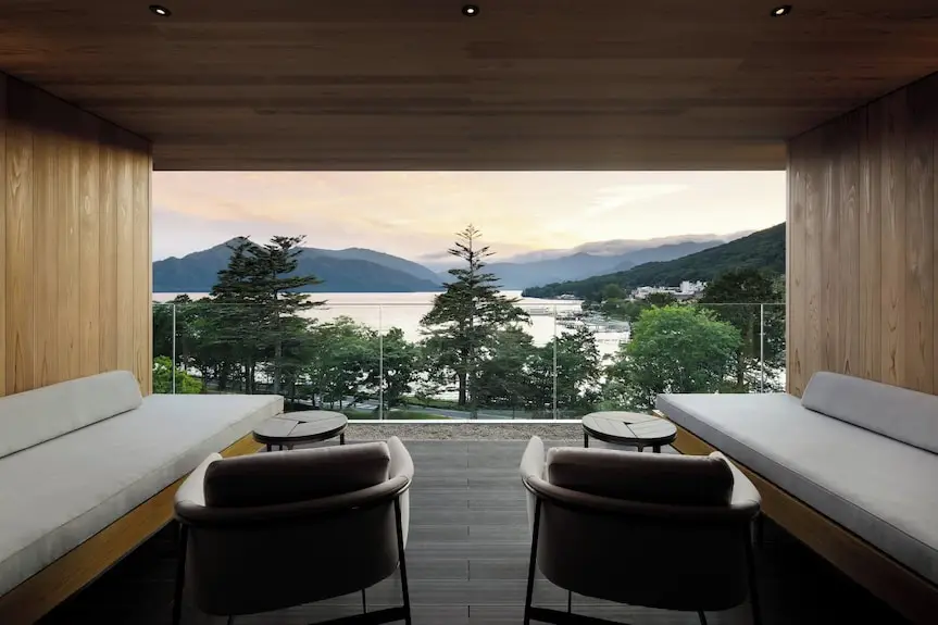 The Ritz-Carlton, Nikko overlooking Lake Chūzenji and Mount Nantai